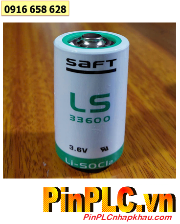 Saft LS33600, Pin PLC Saft LS33600 lithium 3.6v 17500mAh, Xuất xứ Pháp